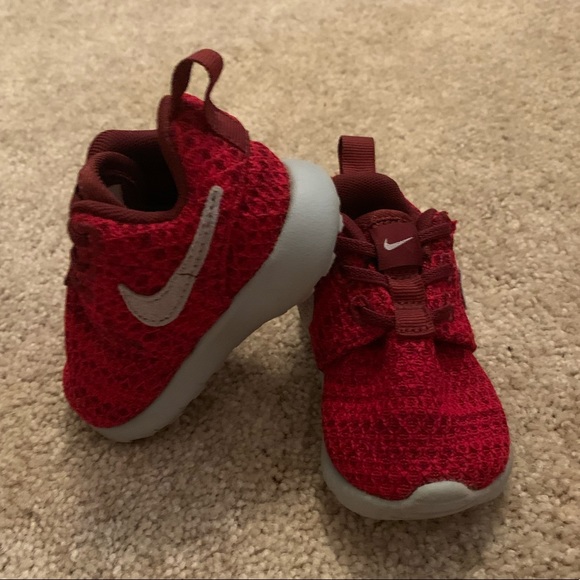 Nike Other - Like new Red & Gray Baby Nikes